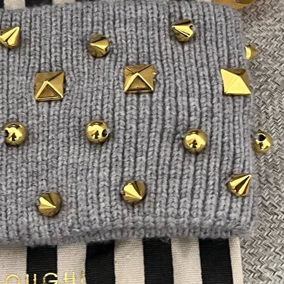 ❌ON SALE❌LELE SADOUGHI AUTHENTIC LIGHT GREY 14K GOLD-PLATED STUDDED EAR WARMER - Picture 6 of 17